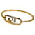 Pulseira Bangle Fendi FF Orlock Dourado Metal  ref.1471451