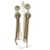 Boucles d'oreilles longues Chanel Swing Chain Coco Mark Métal Doré  ref.1471454