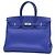 Borsa Hermès Birkin 35 in blu elettrico - vista 8
