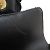 Borsa a Spalla Chanel Mini Matelassé Tweed Camelia Nero - vista 12