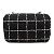 Borsa a Spalla Chanel Mini Matelassé Tweed Camelia Nero - vista 2