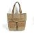 Bulgari Bvlgari Beiger Leder Tote Bag