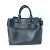 Borsa a spalla in pelle nera Burberry Nero