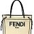 Fendi 8BH379 Gran Bolsa Tote Beige