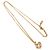 Collana pendente placcata in oro con logo Yves Saint Laurent YSL
