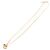 Collana pendente placcata in oro con logo Yves Saint Laurent YSL - vista 2