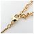 Collana pendente placcata in oro con logo Yves Saint Laurent YSL - vista 4