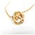 Collana pendente placcata in oro con logo Yves Saint Laurent YSL - vista 5