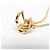 Collana pendente placcata in oro con logo Yves Saint Laurent YSL - vista 6