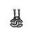 Orecchini a clip Chanel CC Mark A17S neri Nero