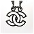 Orecchini a clip Chanel CC Mark A17S neri Nero - vista 5