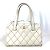 Chanel Vintage Mini Duffle Tasche Weiß