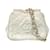 Pochette Taille Chanel CC Kisslock Cuir Blanc  ref.1472723