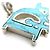 Collana Lunga Trotter Christian Dior Argento Blu chiaro - vista 6