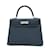 Hermès Hermes Kelly 28 Handbag in Deep Blue Dark blue Leather  ref.1472805