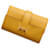 Hermès Hermes Bearn 4-Ring Key Case in Jaune Ambre Yellow Leather  ref.1472917