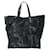 Borsa tote in nylon nero/grigio con motivo camouflage per donne di Prada Marrone  ref.1472937