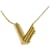 Louis Vuitton LV&ME V Initial Necklace Golden Gold-plated  ref.1472984