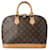 Louis Vuitton Monogram Alma Handbag Brown Patent leather  ref.1473274