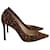 Jimmy Choo Romy 100 High Heel Leopard Print Pumps in Brown Pony Hair Wool  ref.1473392