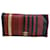 Timeless Chanel Paris-Greece Striped Clutch in Brown Leather Red  ref.1473394