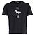 T-shirt in cotone nero con stampa logo cavallo Hermès