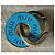 Miu Miu Charm per borsa in smalto blu e oro D'oro - vista 3
