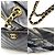 Bolsa de ombro Chanel em couro de cordeiro V-Stitch com corrente Preto - vista 4