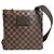 Borsa a spalla Louis Vuitton Damier Pochette Plat Brooklyn N41100 Marrone