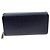 Autre Marque Cartera larga con cremallera redonda de cocodrilo con monedero 2301411 Azul