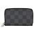 Porte-monnaie Zippy Damier Graphite Louis Vuitton N63076 Gris