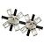 Spilla in metallo con strass Chanel 05A Nero
