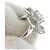 Autre Marque Pt900 Diamantring 1,027 ct mit pinkem Diamanten 0,066 ct, Größe 12,5 Silber - Ansicht 2