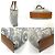 Hermès Borsa tote Calimmy MM in pelle feltro Hermes Grigio - vista 3