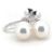 Orecchini in perla Tasaki K14WG 7,6 mm in oro bianco