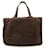 Chanel Mouton Suede Tote Bag Dark brown Leather  ref.1479267