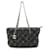 Bolsa de ombro matelassada Chanel Paris Byzance Preto Cinza antracite Couro Nylon  ref.1479485