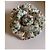 Spilla Chanel Camelia in tessuto tweed multicolore - vista 3