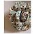 Spilla Chanel Camelia in tessuto tweed multicolore - vista 7