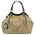 Sac fourre-tout Gucci Sukey GG en toile Cuir Beige Kaki Marron foncé  ref.1479498