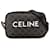 Céline Borsa messenger Triomphe media nera Celine Nero Vitello simile a un vitello Panno  ref.1479754