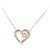 Autre Marque Collana in pietra semitrasparente con diamante 4℃ K10PG Rosa