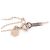Autre Marque Collana in pietra semitrasparente con diamante 4℃ K10PG Rosa - vista 2