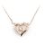 Autre Marque Collana in pietra semitrasparente con diamante 4℃ K10PG Rosa - vista 3