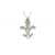 Autre Marque Justin Davis Cross Skull Cubic Zirconia Necklace SV925 Silvery Metal  ref.1482497