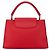 Borsa Louis Vuitton Capucines MM Rosso - vista 3