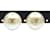 Chanel Fake Pearl Coco Mark Clip Earrings Gold-plated  ref.1482580