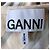 Ganni Canotta Stripes Cammello e Bianca Bianco - vista 2