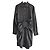 Schwarzes Baumwoll-Popeline-Hemd Kleid mit Bindegürtel Altuzarra Chloris
