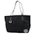 Sac fourre-tout en toile noire Gucci Cuir  ref.1482770